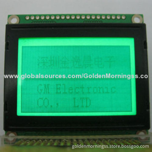 128x64 Dots Graphic LCD display Module, STN Positive, Location Hole